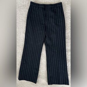 Marc Jacobs pinstripe black wool blend dress pants size 4